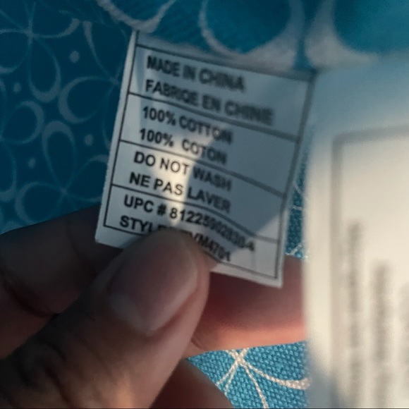 Blue Medium to Large Floral Tote Beach Bag - Picture 6 of 8